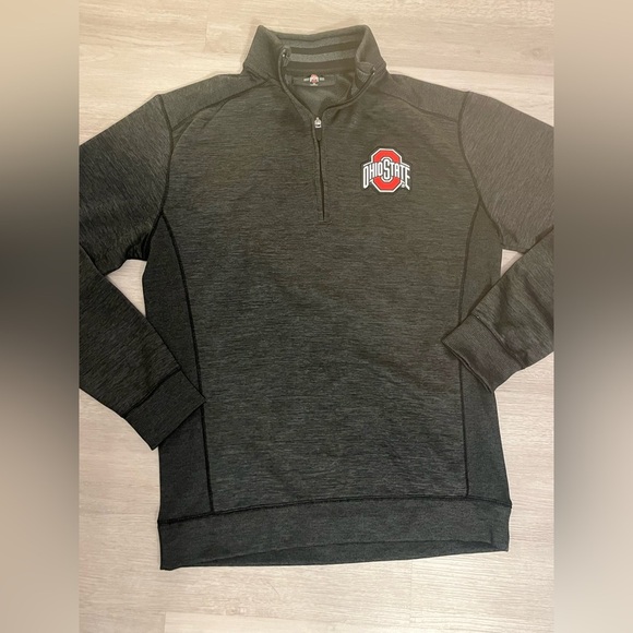 Ohio State Scarlet and Gray 1/4 Zip Fleece - Picture 2 of 7